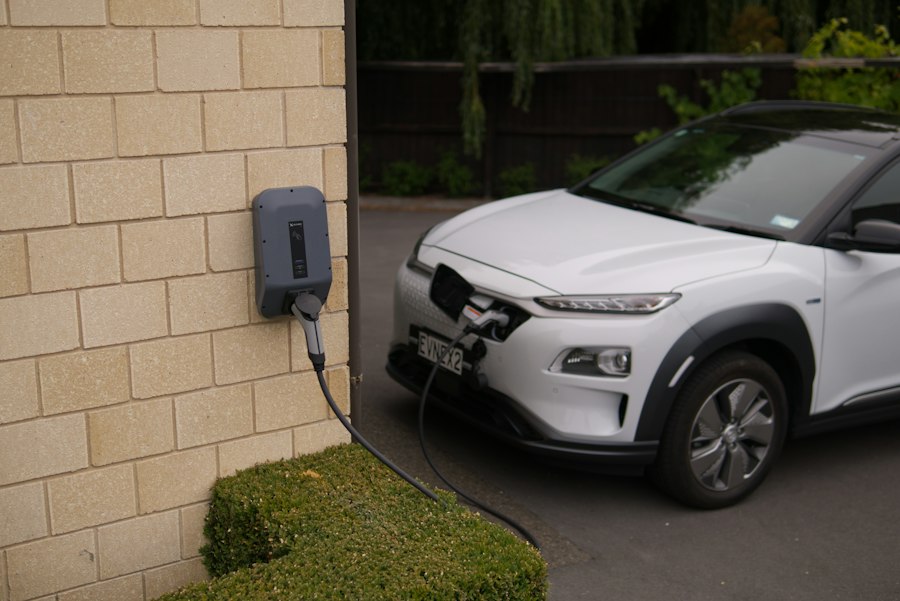 Electric car charging at home